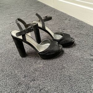 Stewart weitzman suede platform heels
